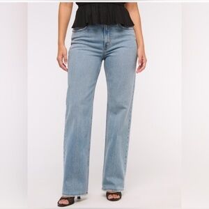 Abercrombie & Fitch Curve Love High Rise 90s Relaxed Jeans 37 Short NWT